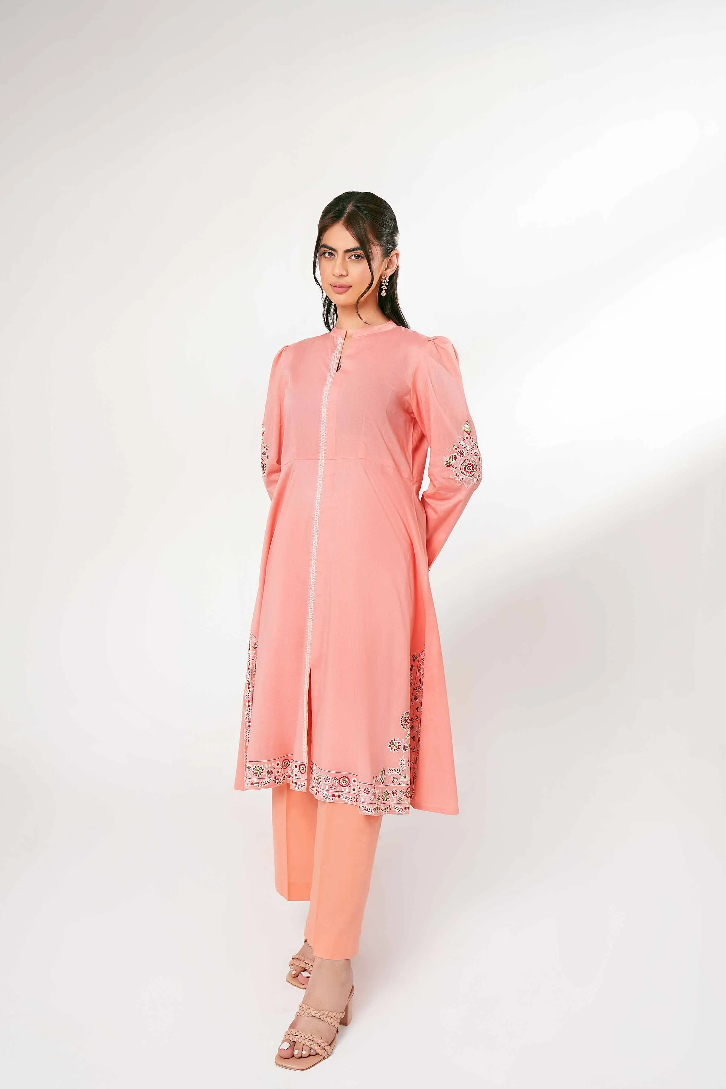 2 Piece - Embroidered Suit - PE24-66