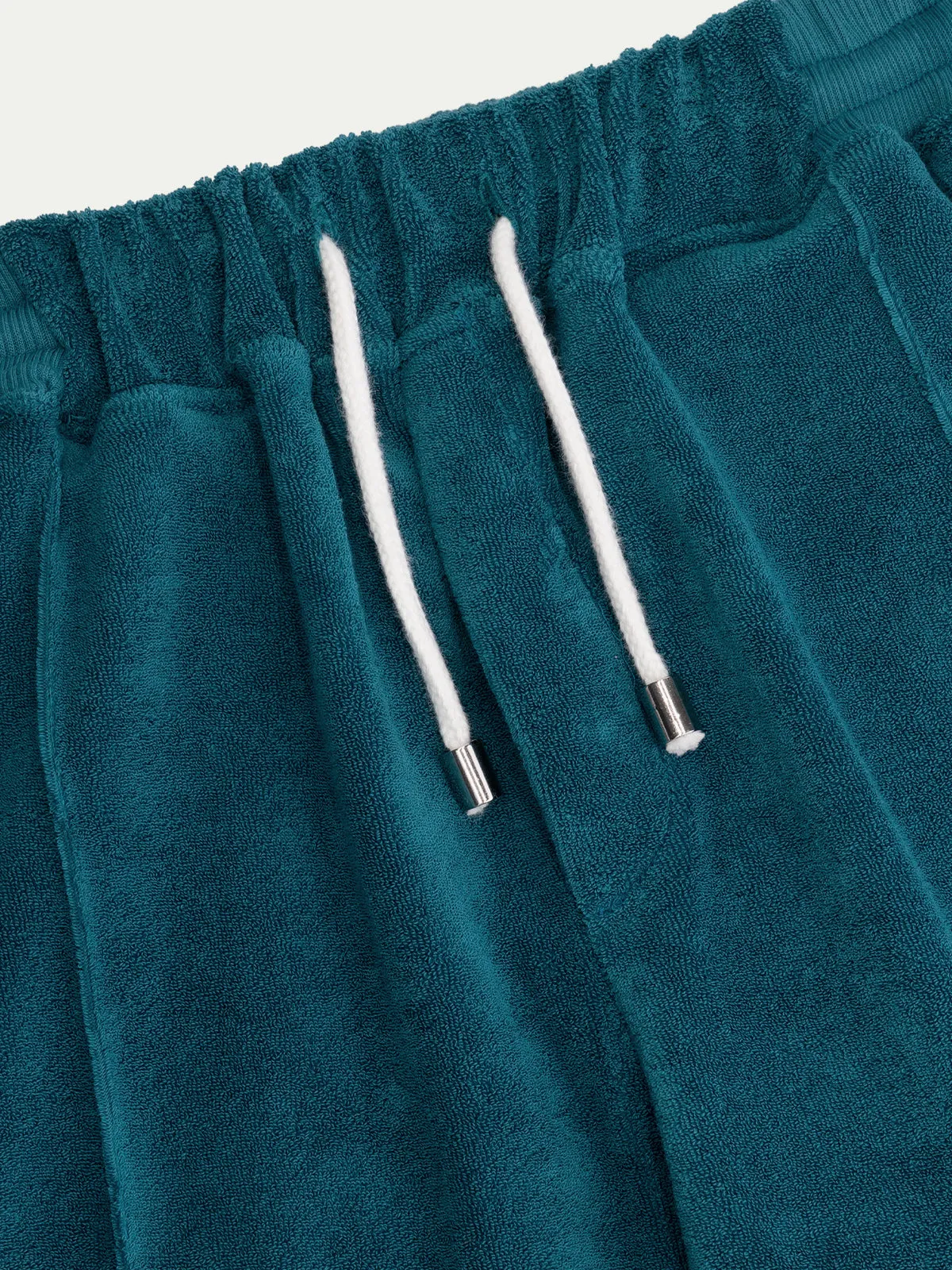 Aquamarine Terry Towelling Leisure Trousers