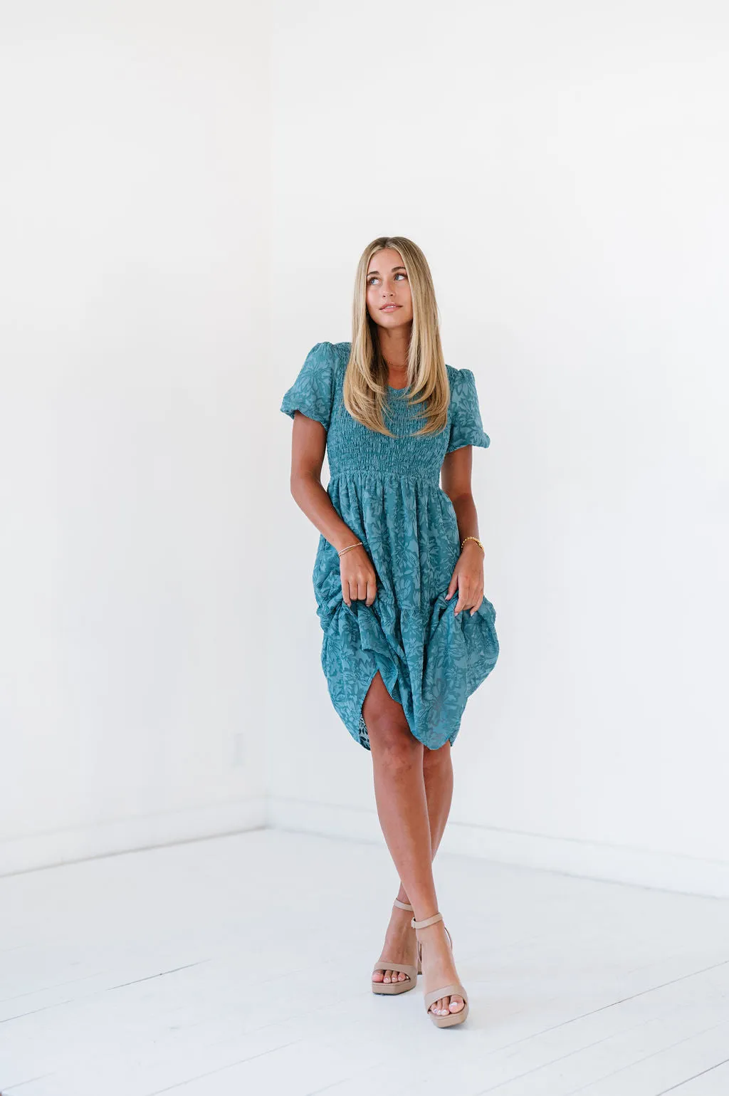 Aurora Dress in Teal