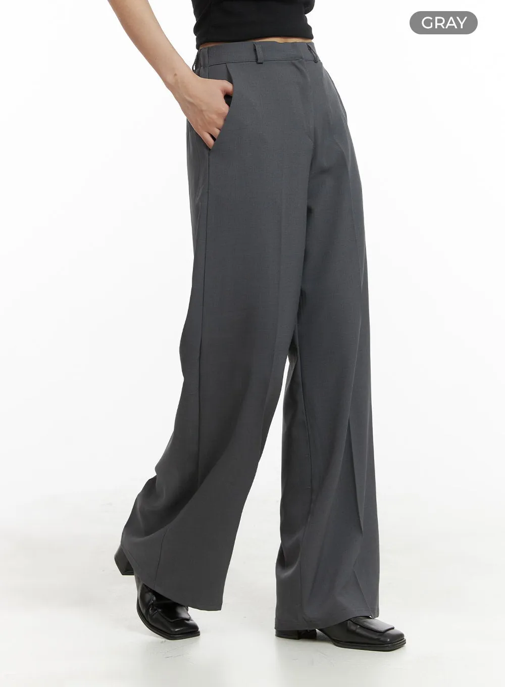 Basic Wide Leg Trousers OM428