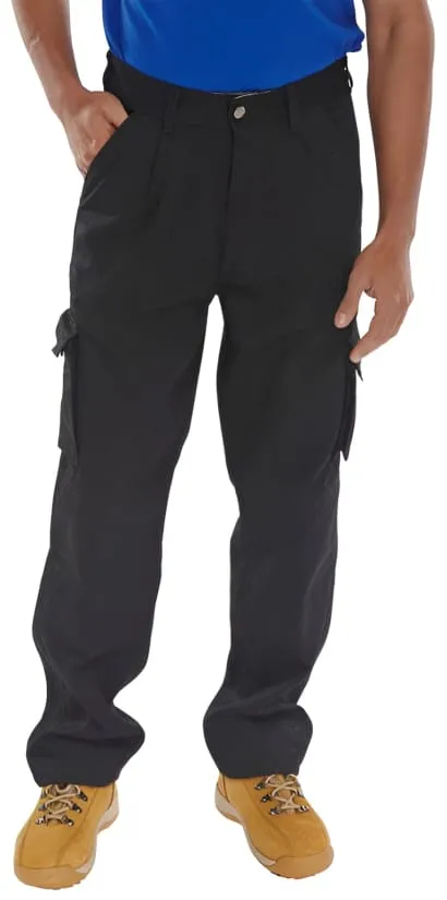 Beeswift Traders Newark Multi Pocket Work Trousers With Kneepad Pockets - Ctrant