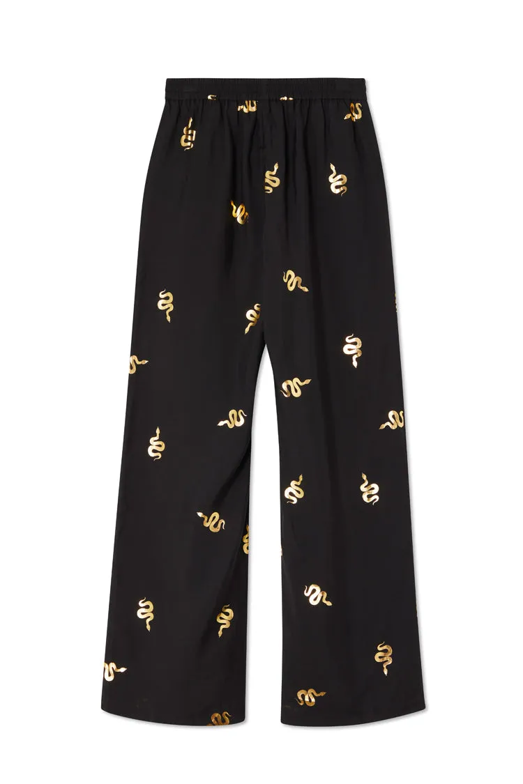 Black Gold Snake Elissa Trousers all