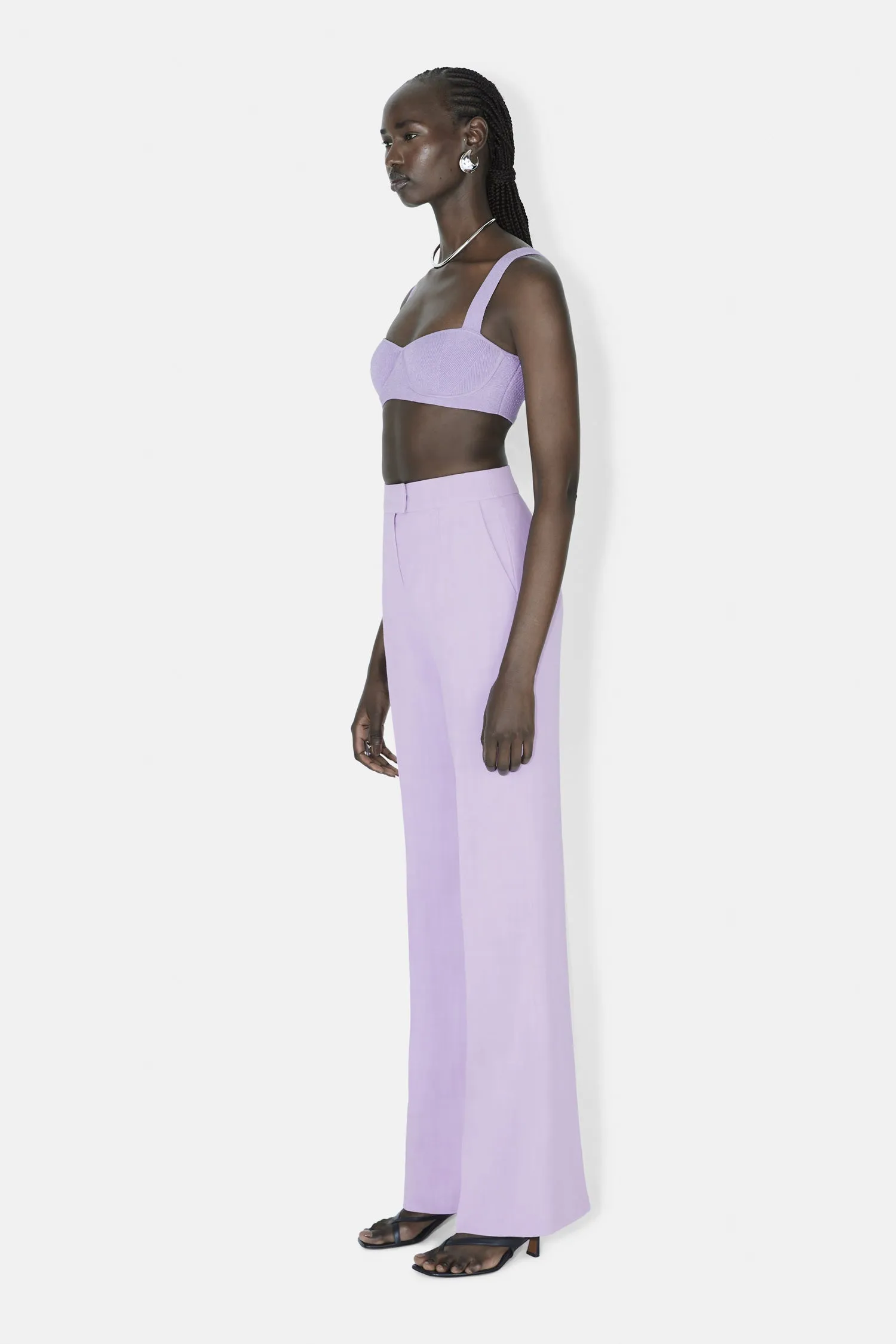 Boyfriend Trousers - Lilac