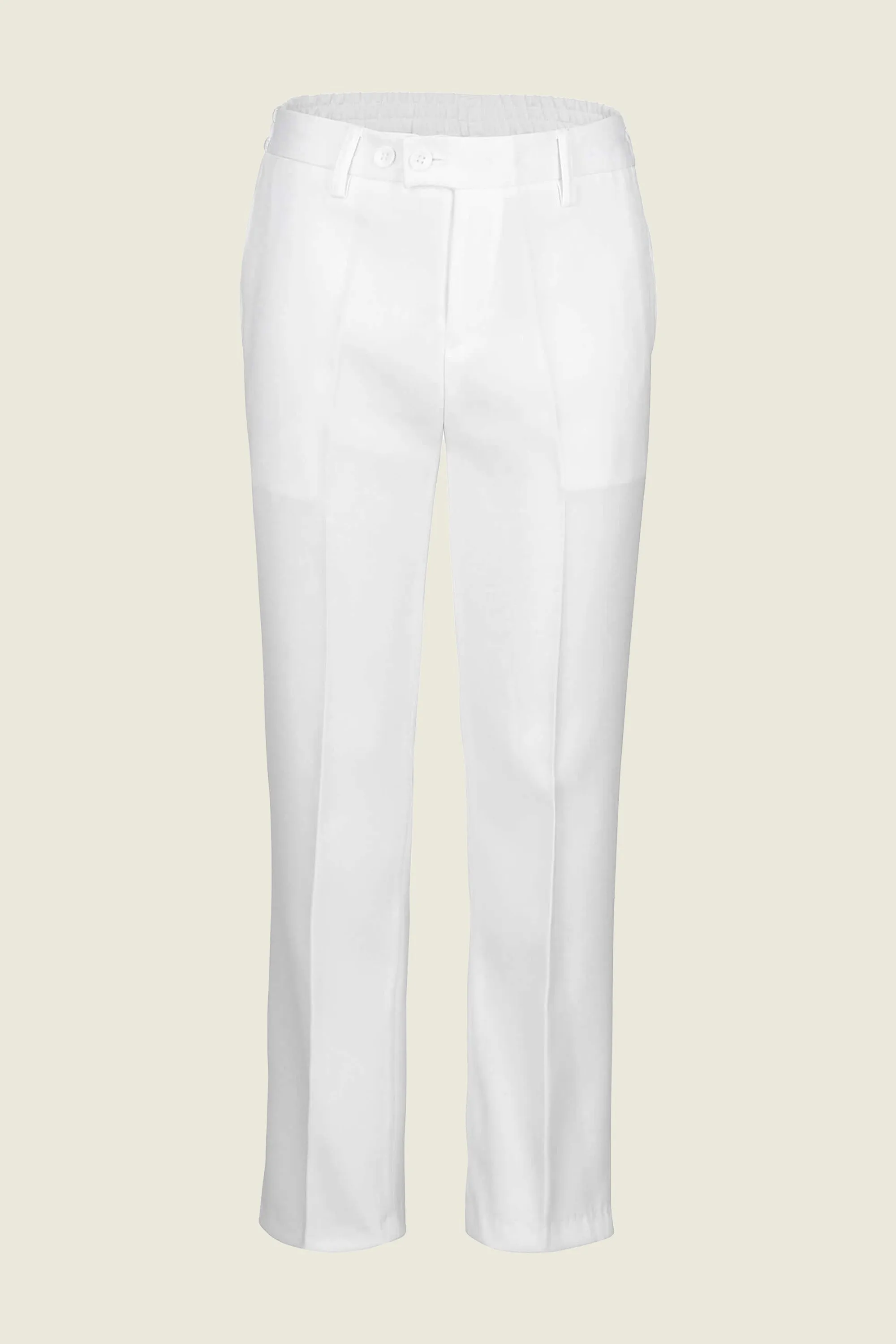 Boys Off White Trousers