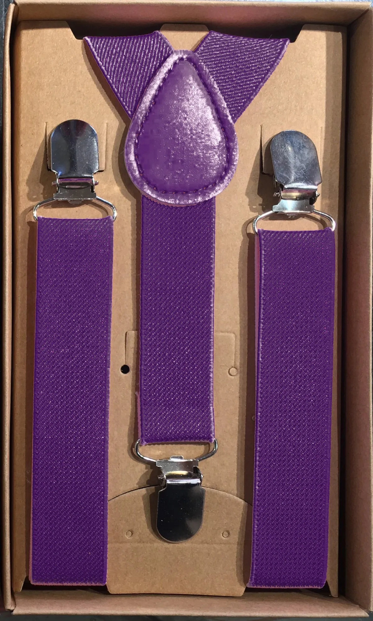 Boys Suspenders - Purple