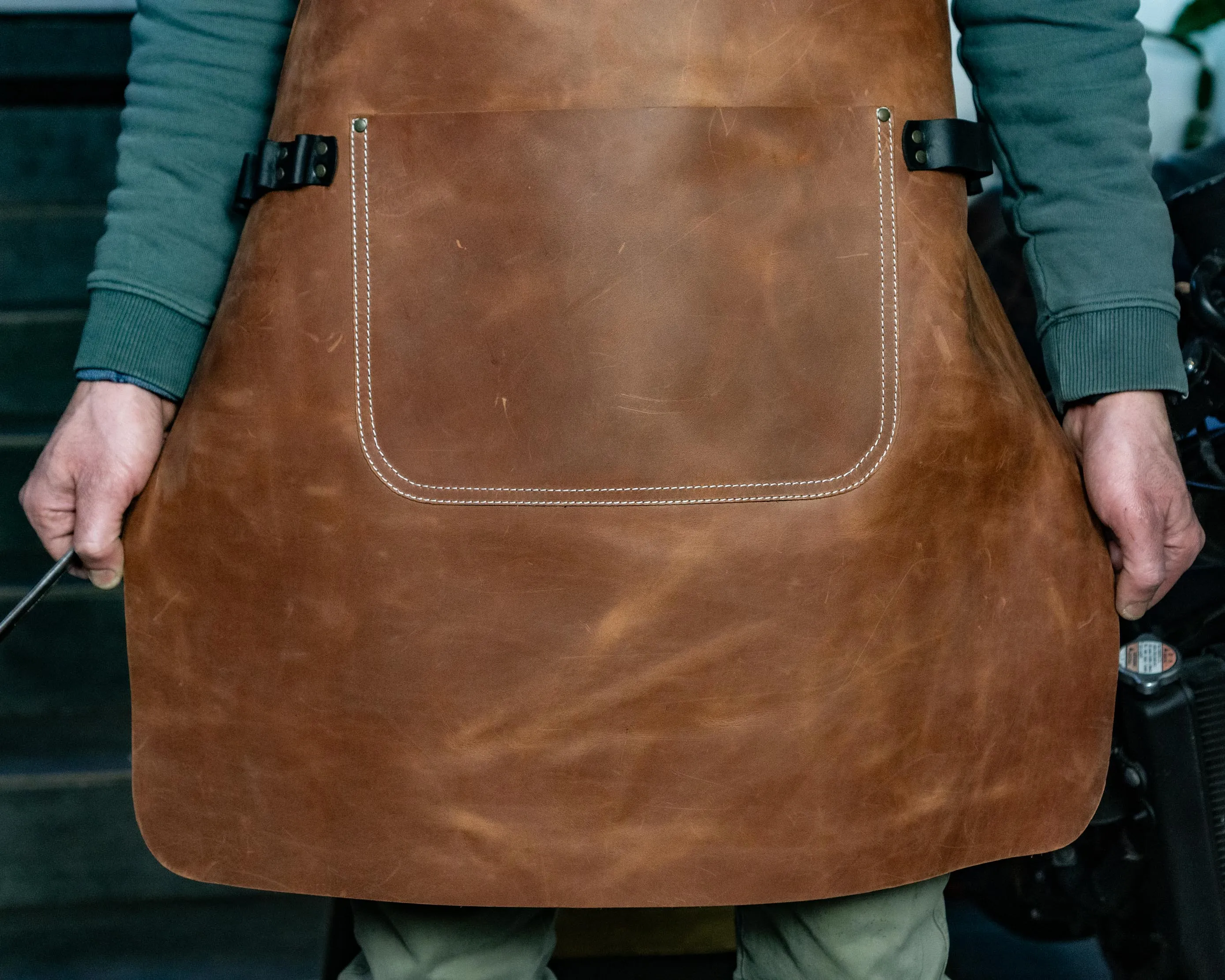 Brown Leather Apron | Work Aprons | Universal size for Mens and Womens