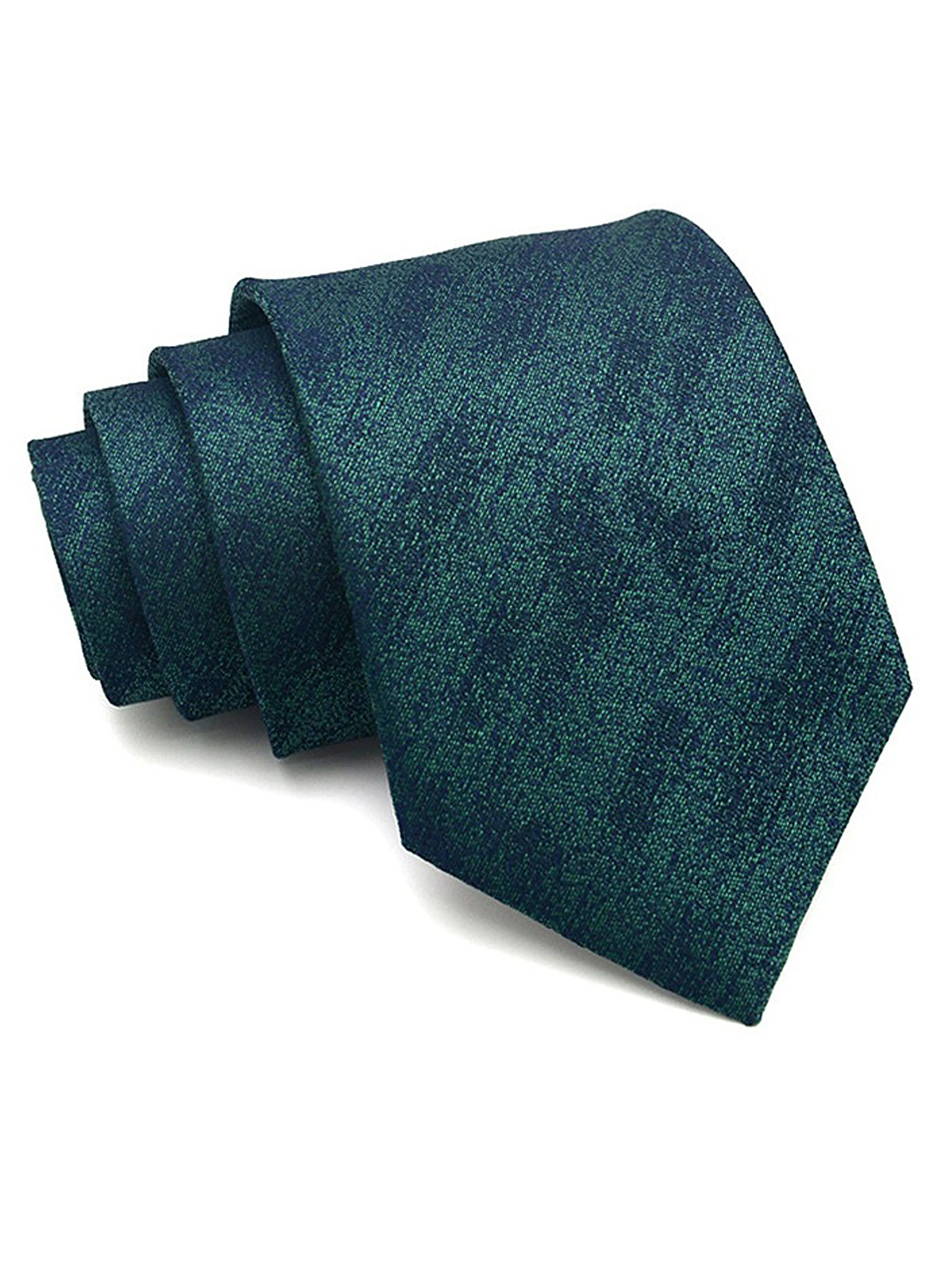 Brushed Abstract Tie - Emerald Green