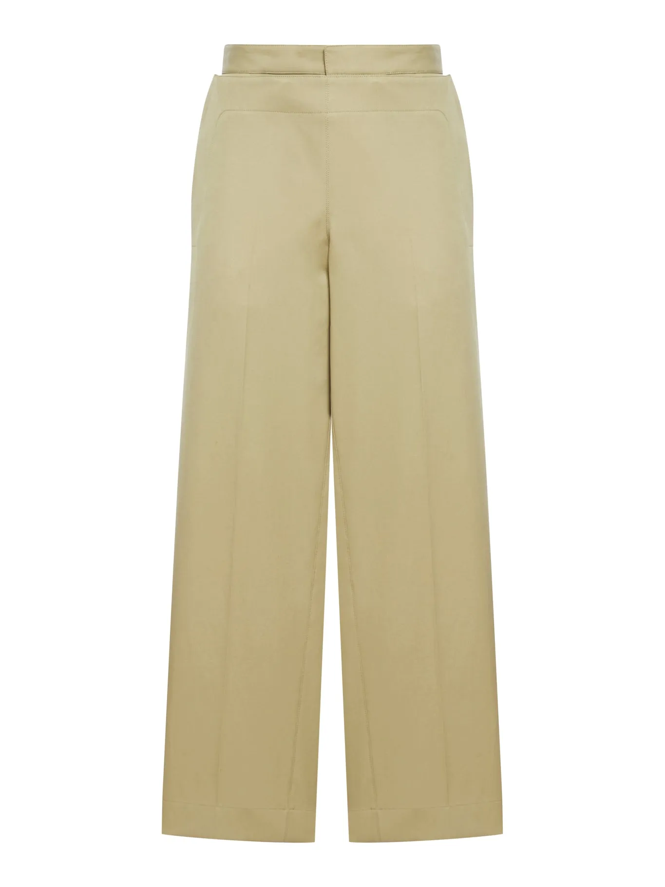 COTTON TWILL SAILOR TROUSERS