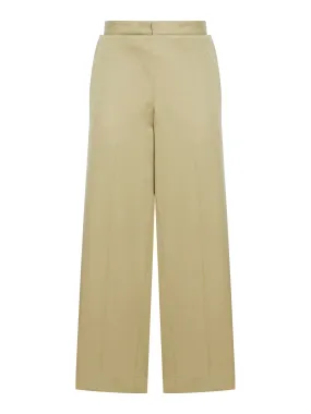 COTTON TWILL SAILOR TROUSERS