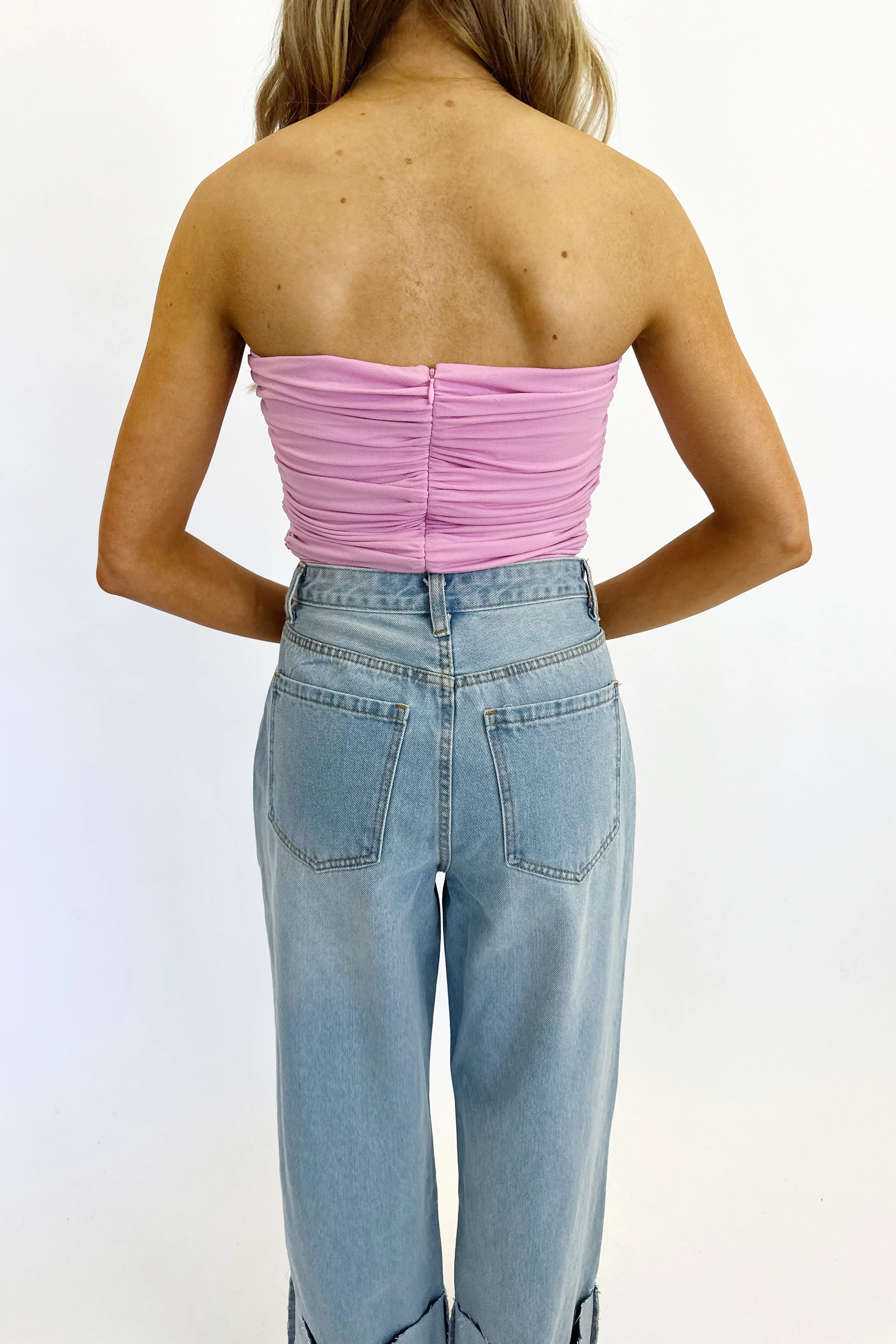 Daisy Wide Leg Cuffed Jeans