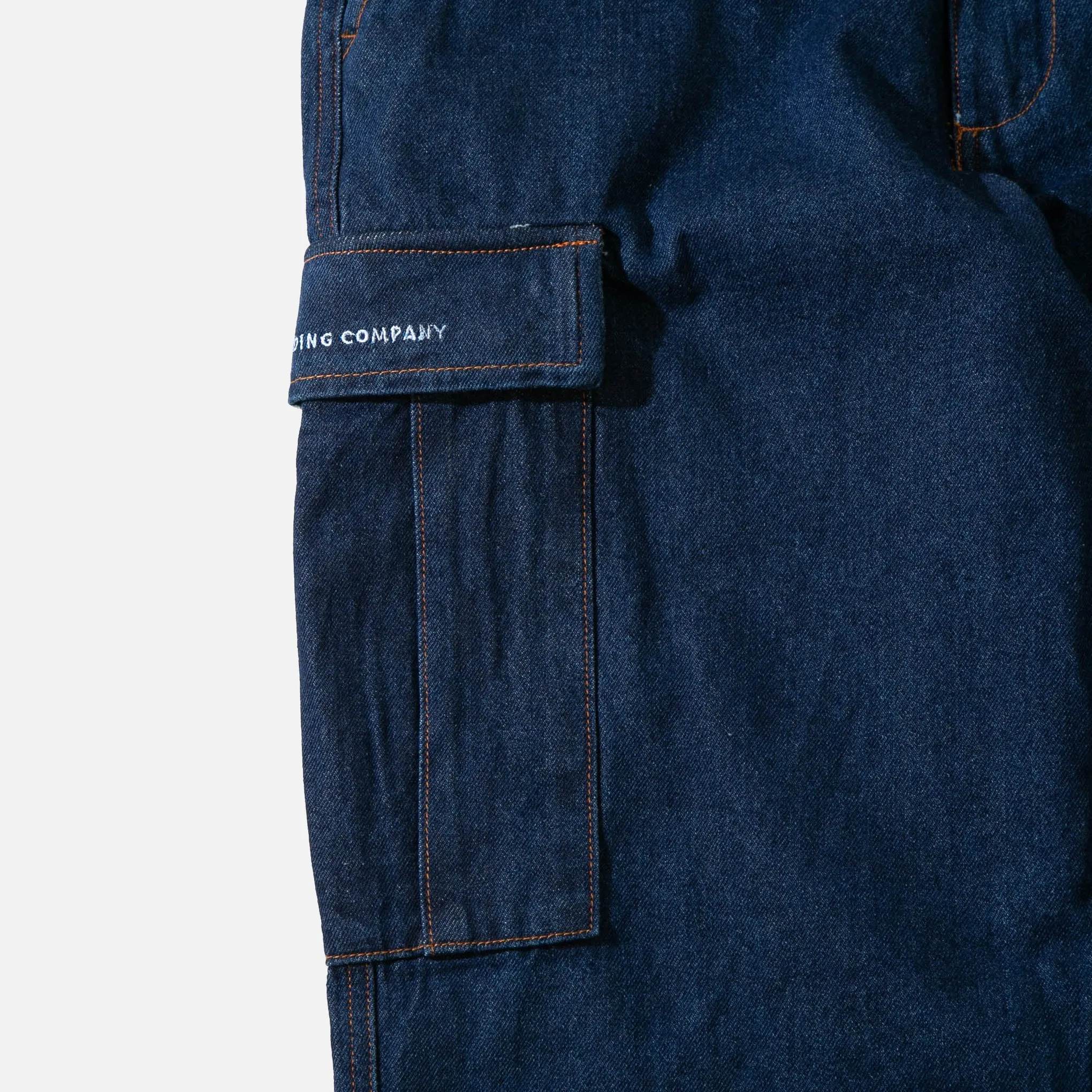 Denim Cargo Pant - Dark Stone Wash