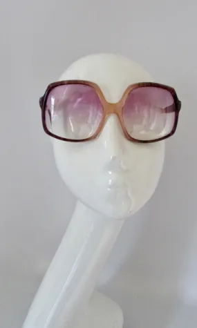 DIANE VON FURSTENBERG 70s Oversized Gradient Sunglasses