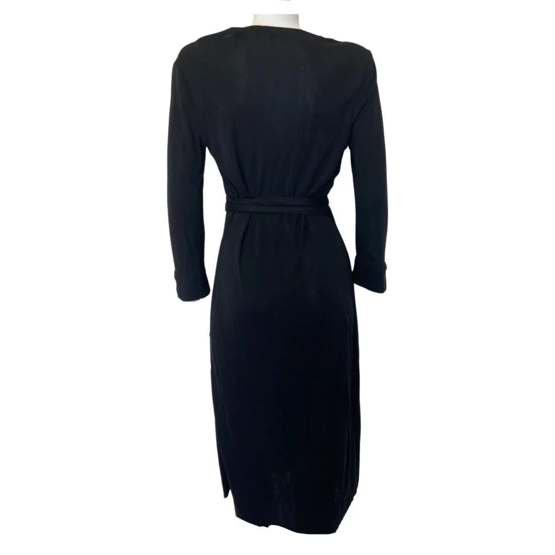 Diane Von Furstenberg Wrap around dress Black UK 10 | US 6