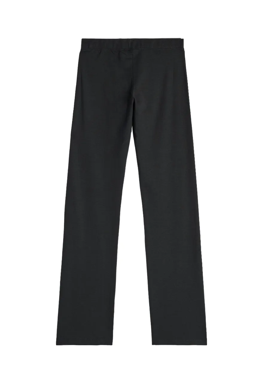 Freddy women's low-waist sports trousers with straight leg S4WBCP6 N black