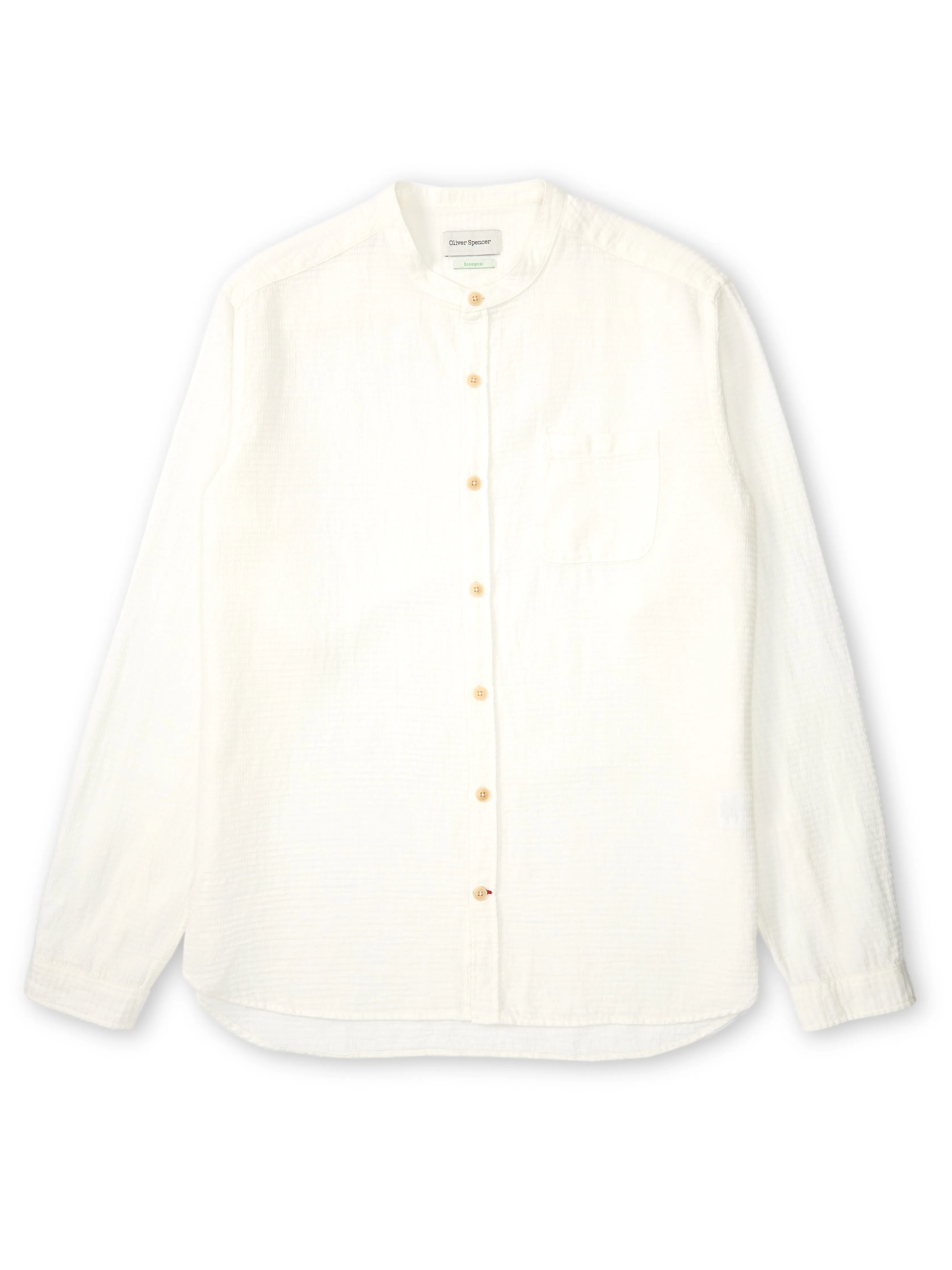 Grandad Shirt Haston Cream