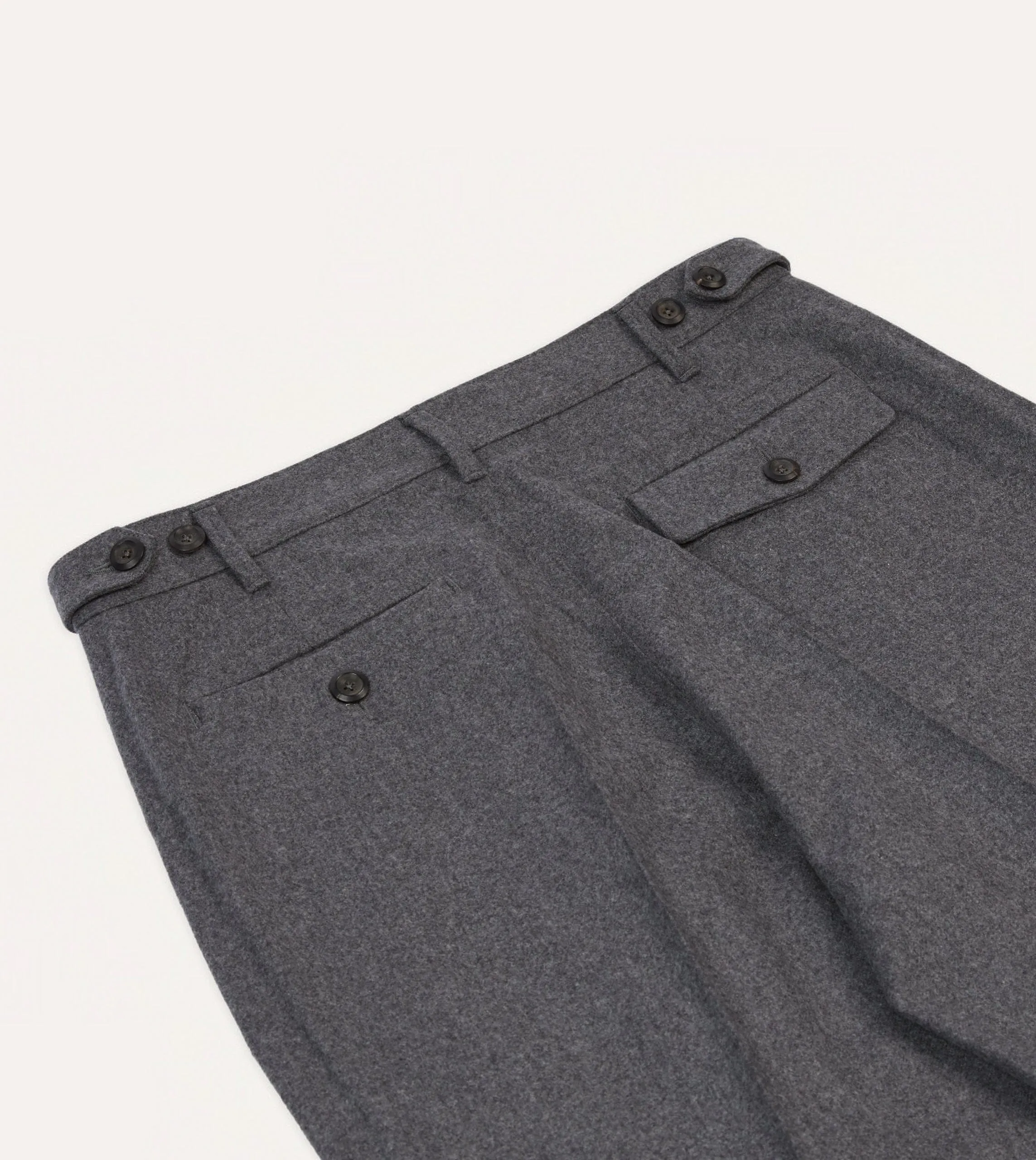 Grey Merino Wool Games Trouser