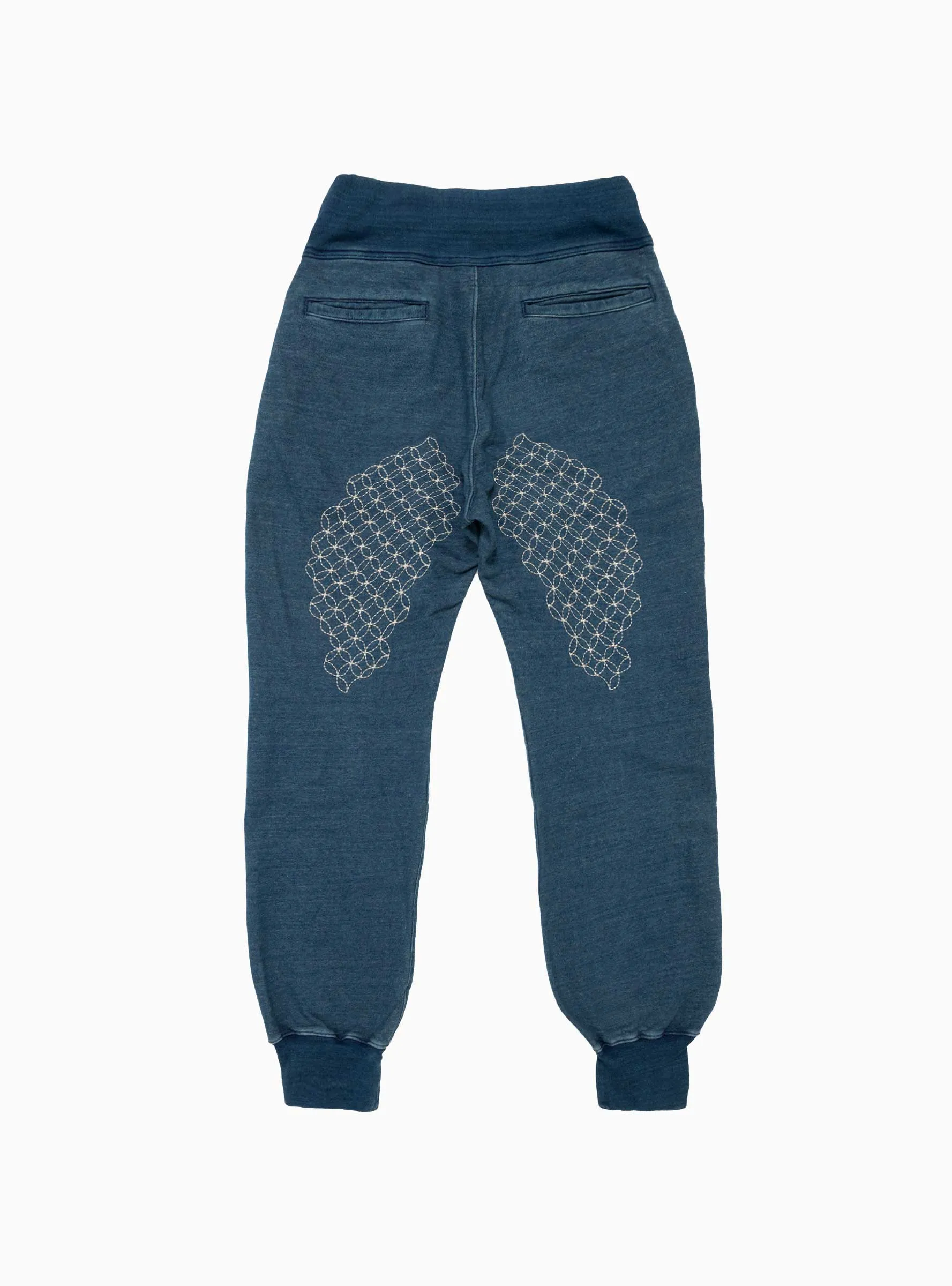 Stylish Indigo Cotton Fleece Sweatpants for Ultimate Comfort and Warmth