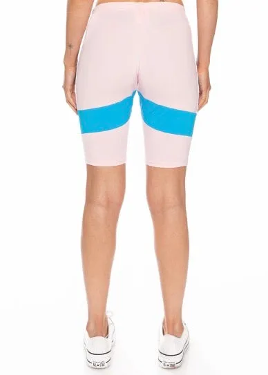 Kappa Authentic Football Eve Bike Shorts (Pink/White/Blue)