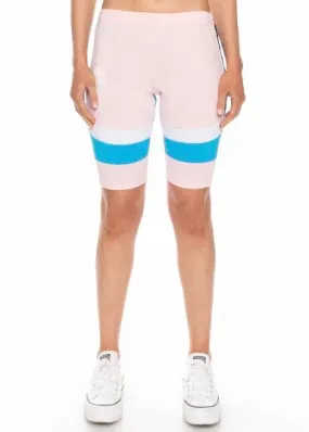 Kappa Authentic Football Eve Bike Shorts (Pink/White/Blue)