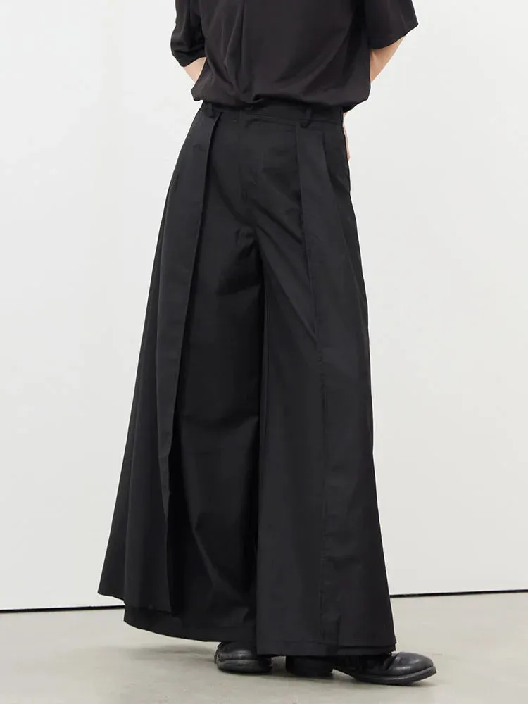 Layered Wide Legged Trousers