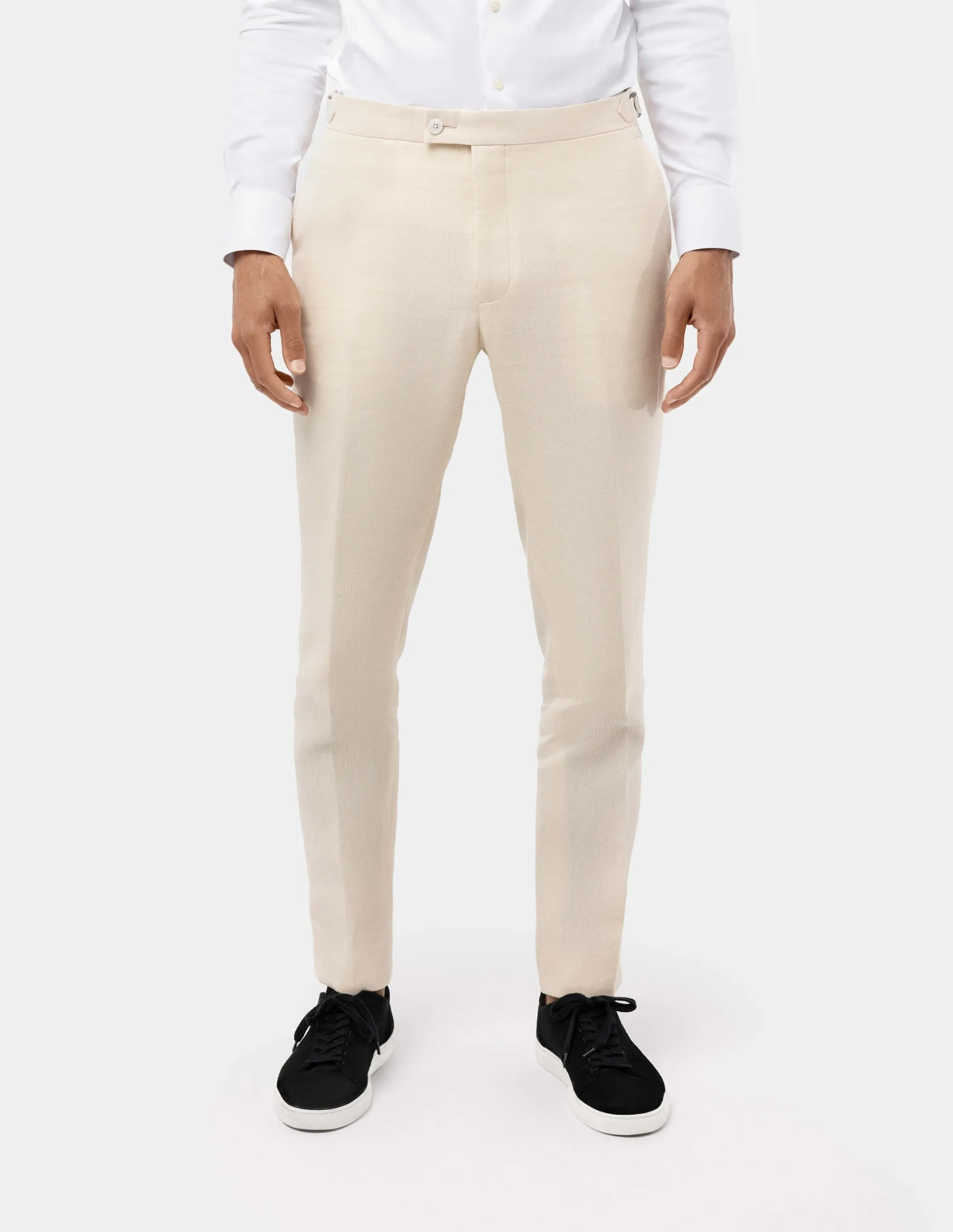 Light Sand Linen Trousers