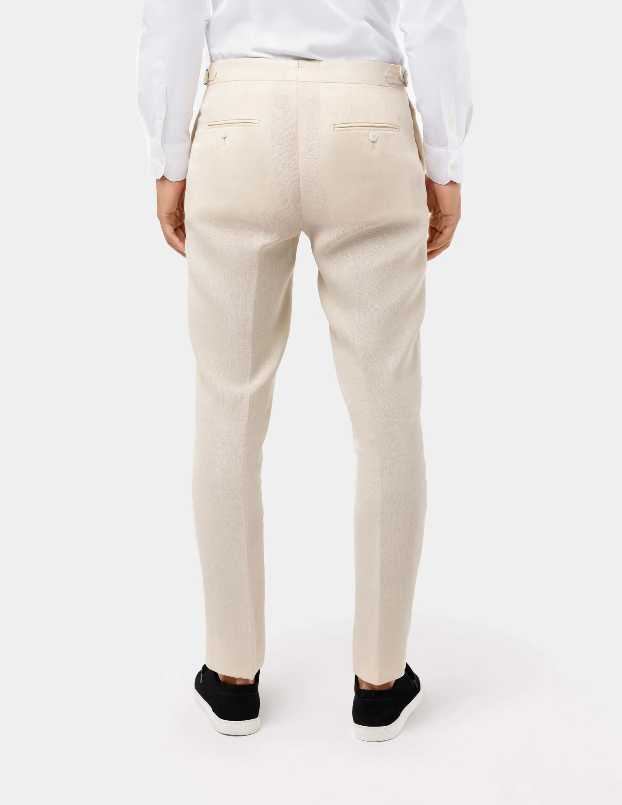 Light Sand Linen Trousers