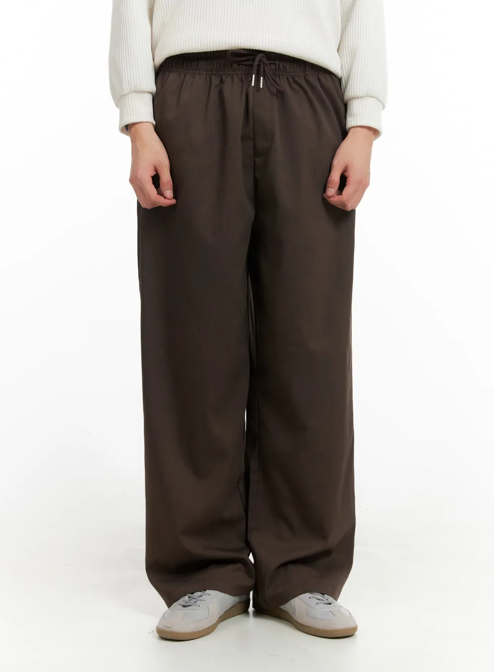 Men's Banded Wide Leg Trousers IA401