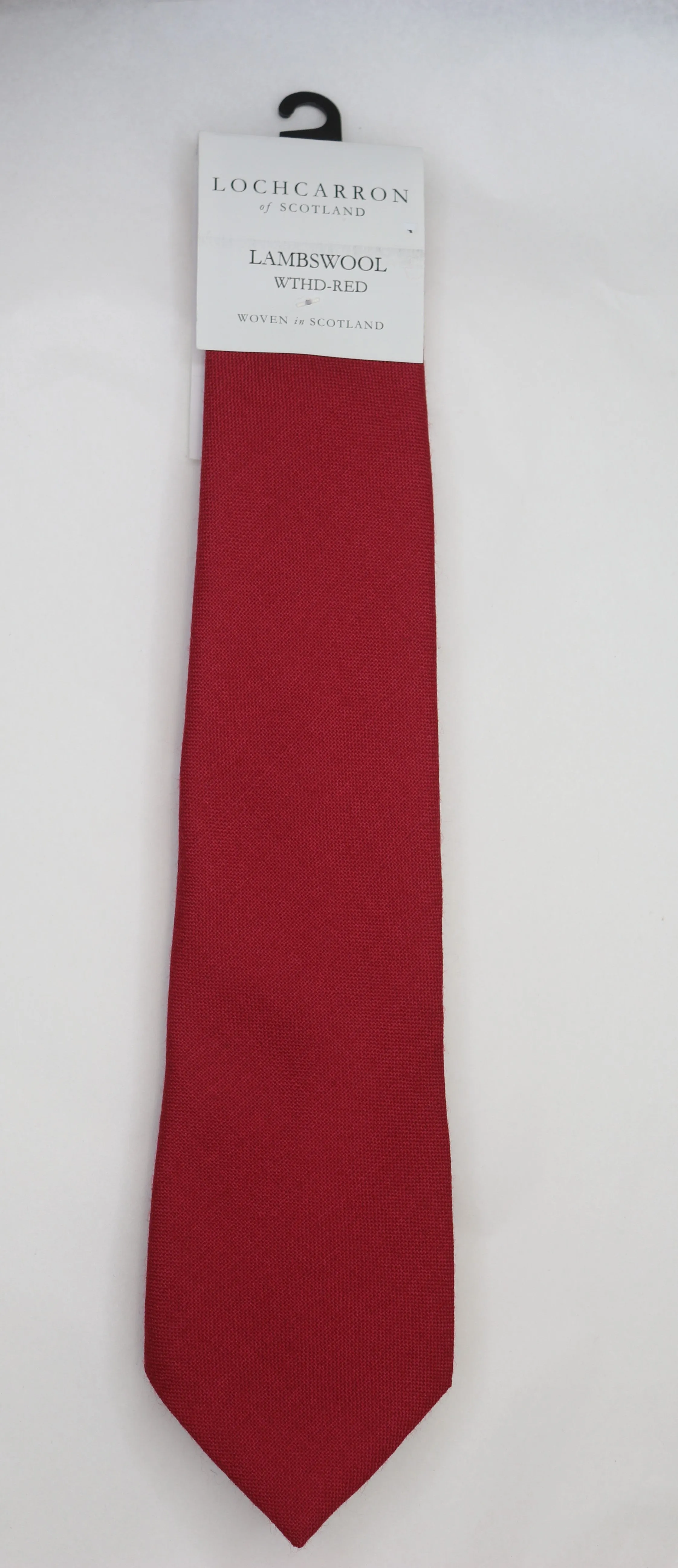 Mens Lochcarrron Woollen Tie - Weathered Red