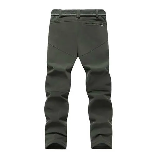 Men's Plus Size M-7XL Moutain Hardwear Pants Waterproof Windproof Polar Fleece Straight Leg Trousers