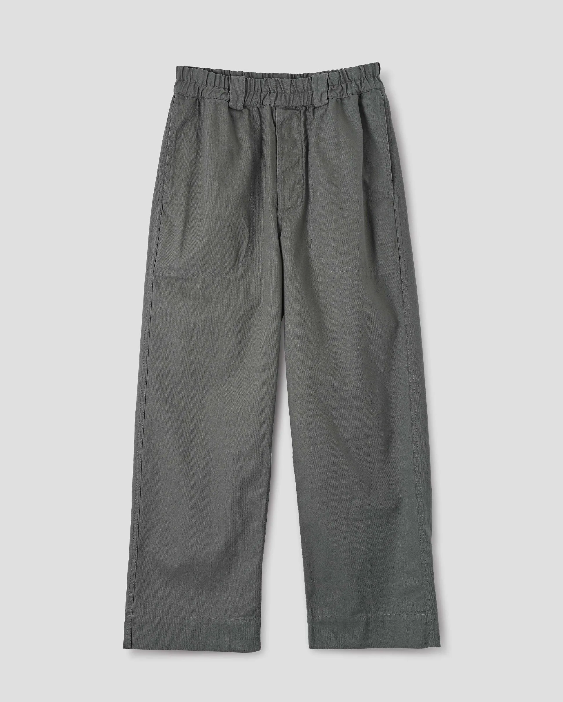 MHL ZIP POCKET JOGGER / WORN GREEN