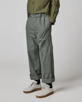 MHL ZIP POCKET JOGGER / WORN GREEN