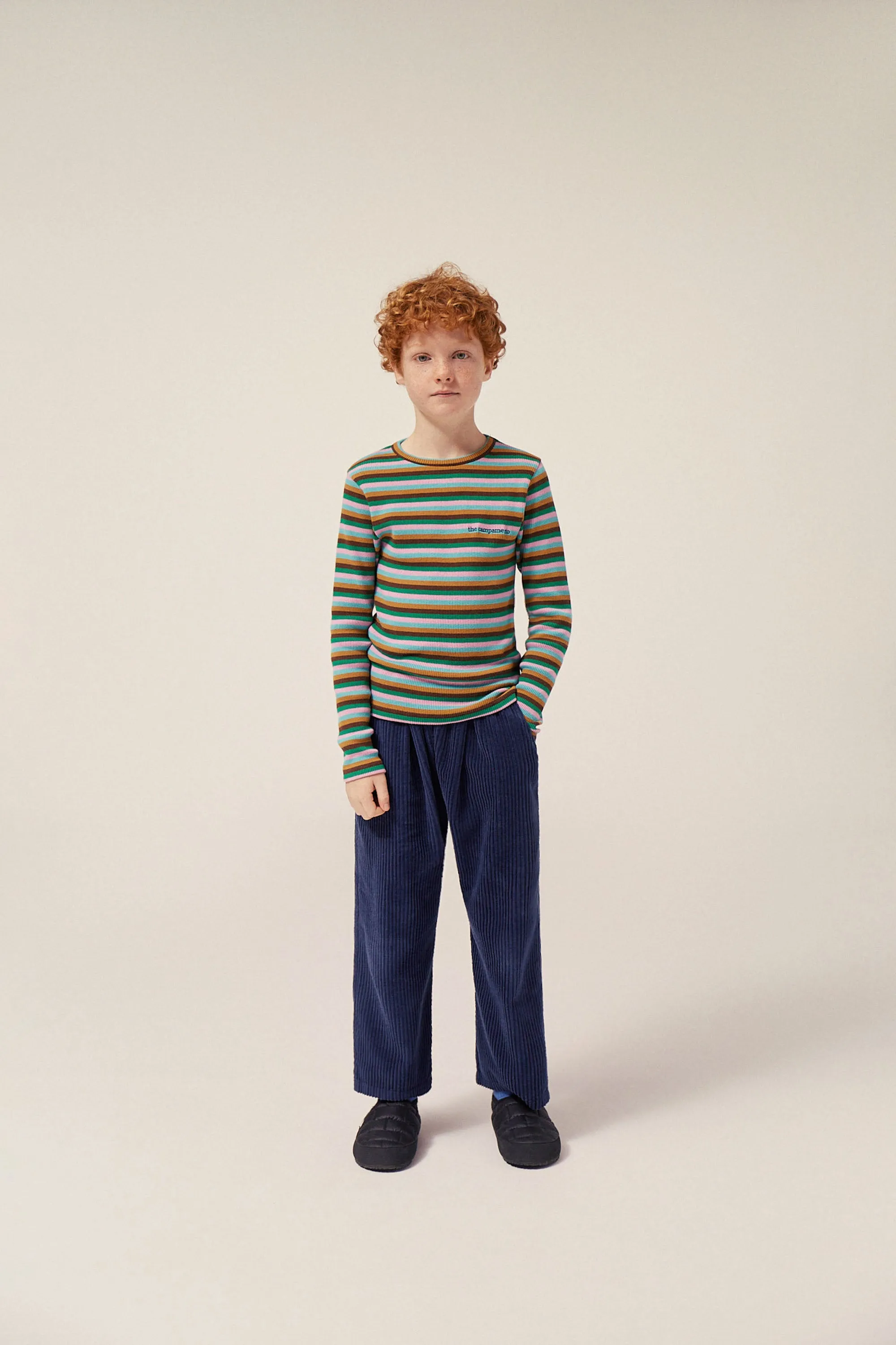 Navy Corduroy Kids Trousers