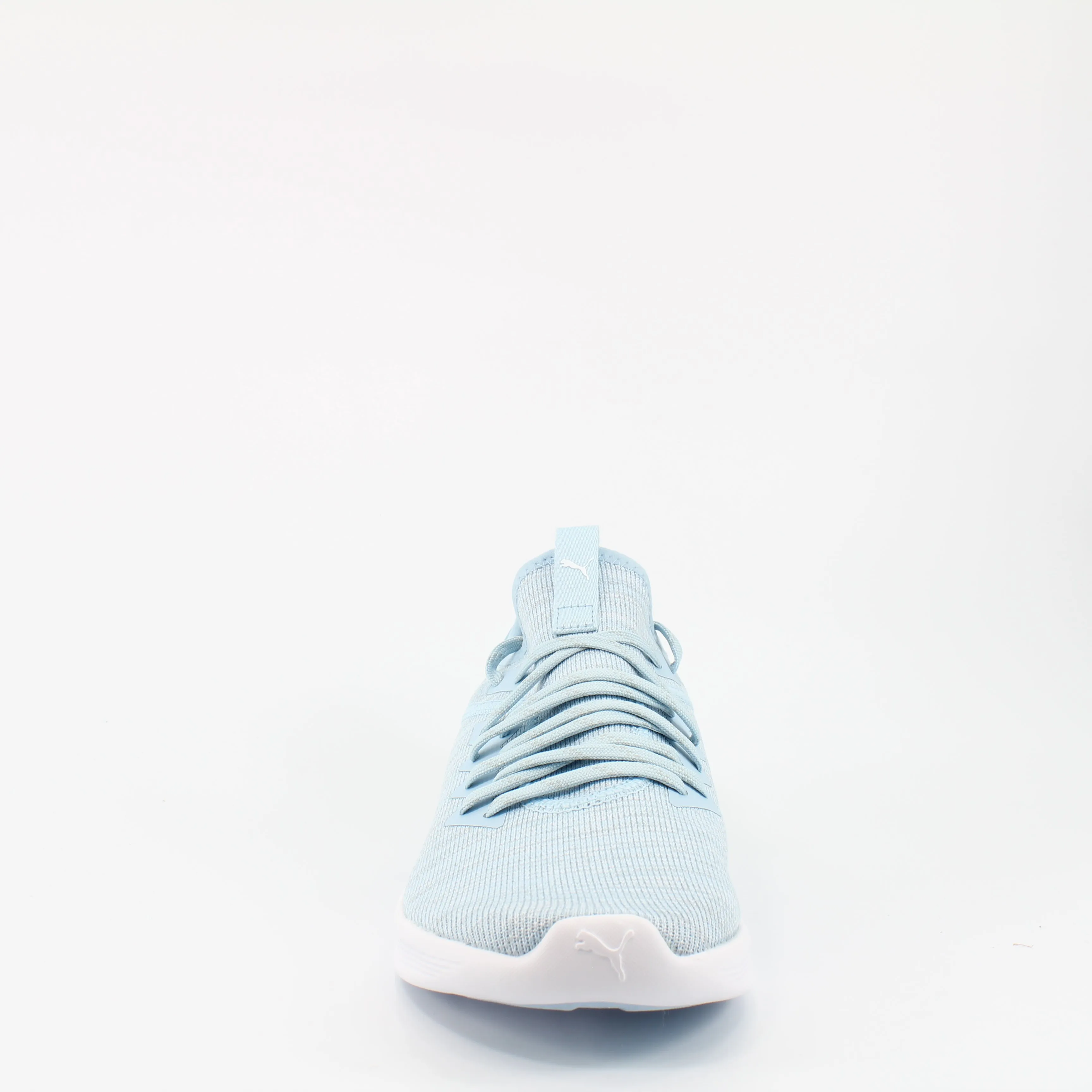 Puma Ignite Flash EvoKnit Light Blue Textile Womens Lace Up Trainers 190511 09