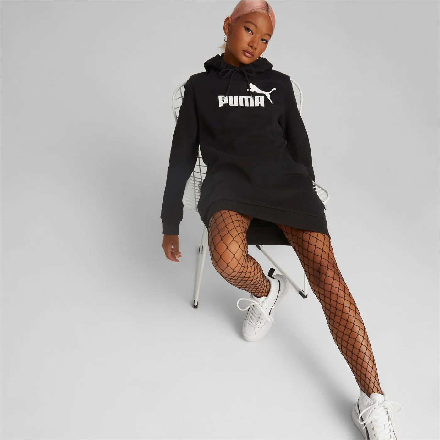 Puma Long dress with hood ESS Logo Hooded Dress FL 671988 01 black