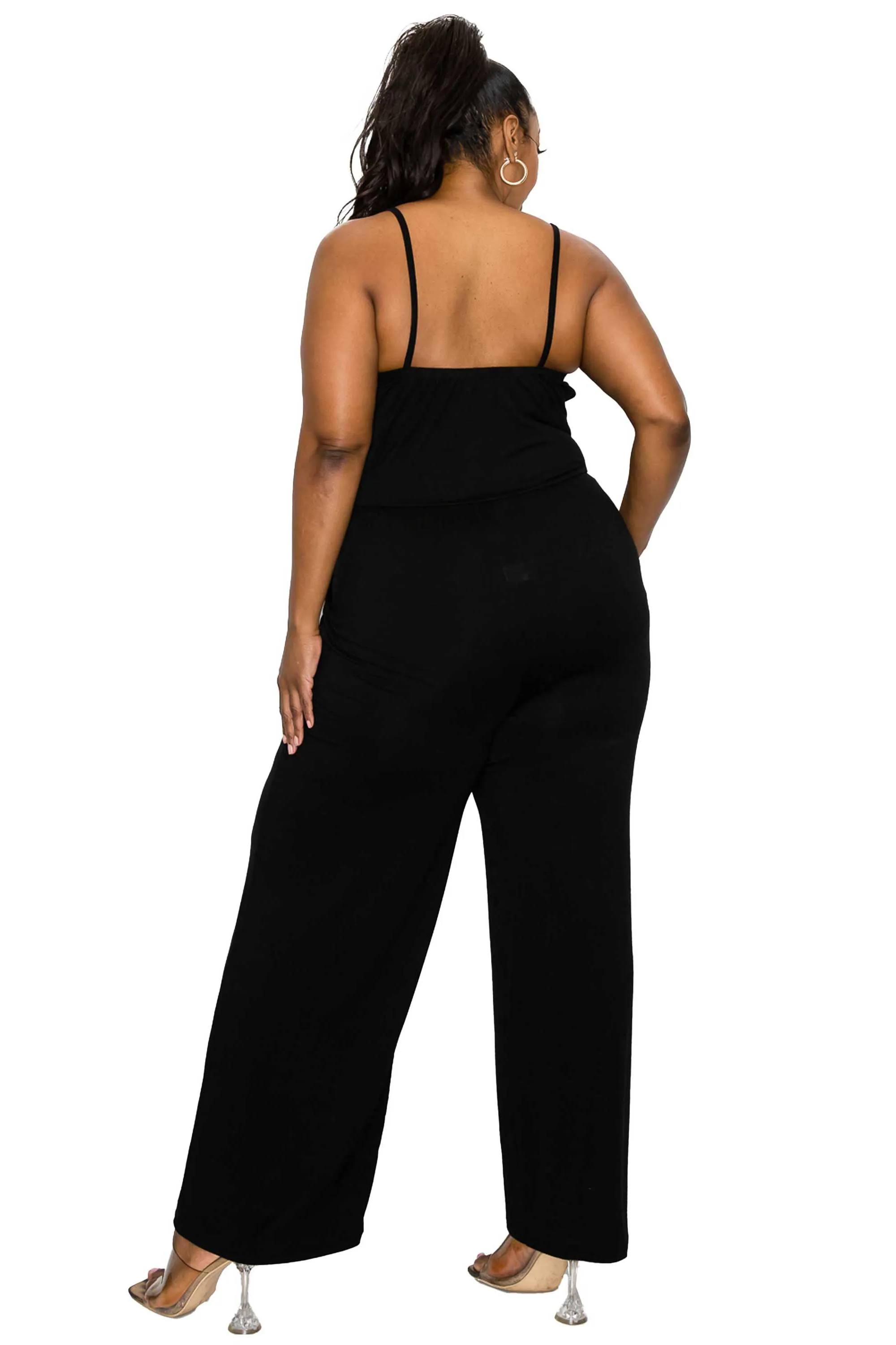 Raven Wide Leg Pocket Jumpsuit