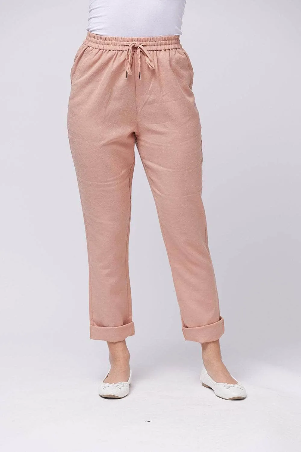 Saloos Slim Leg Trousers with Pockets