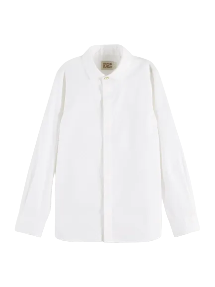 Scotch & Soda Boys L/S Slim Fit Dress Shirt _White 167560-0006