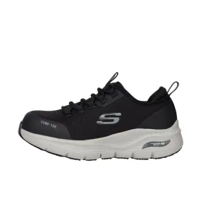 Skechers Womens Arch Fit Ebinal Composite Toe Black Grey