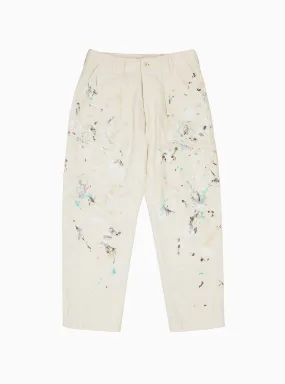 Splash Backsatin Utility Trousers Natural