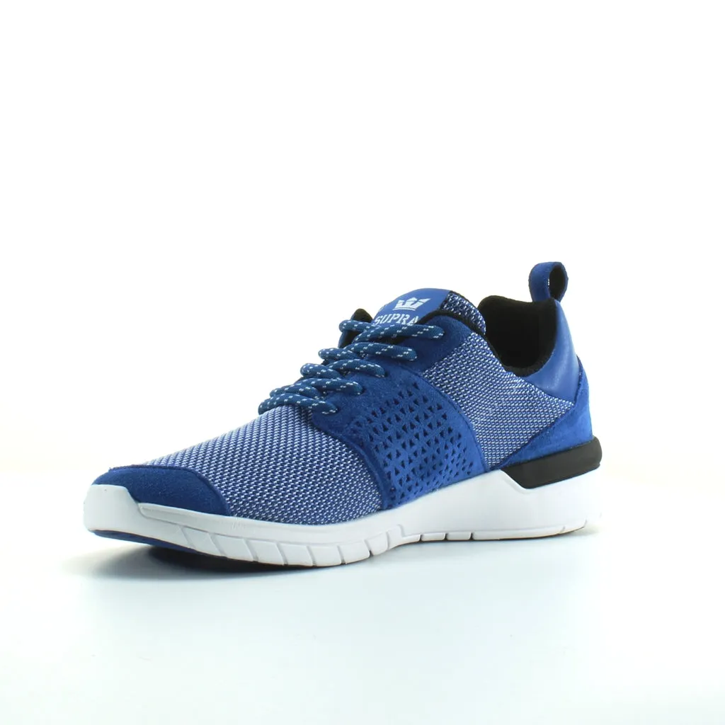 Supra Scissor Blue Textile Mens Lace Up Running Trainers 08027 442