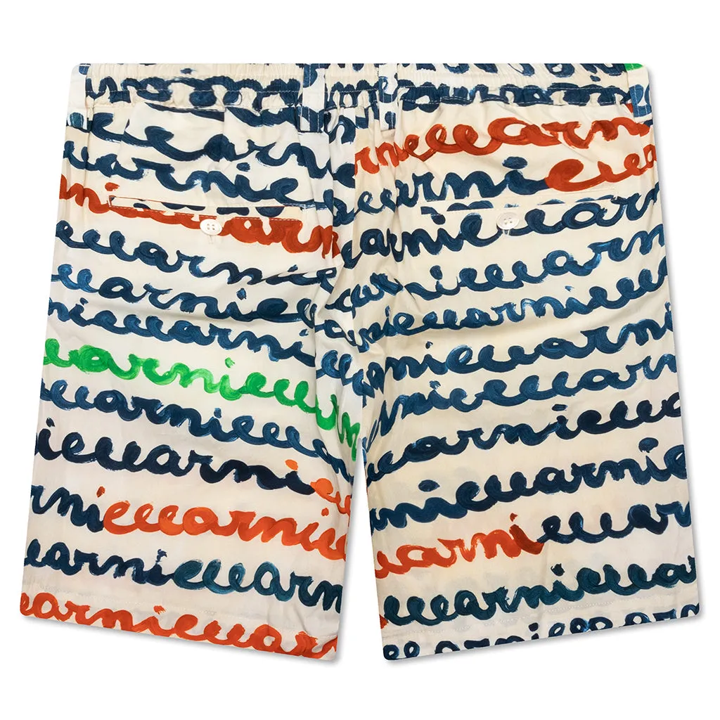 Trousers - Multicolor/Ivory