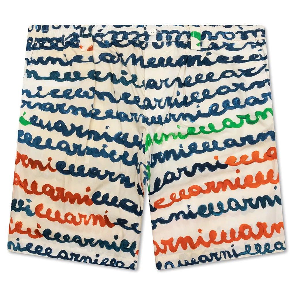 Trousers - Multicolor/Ivory