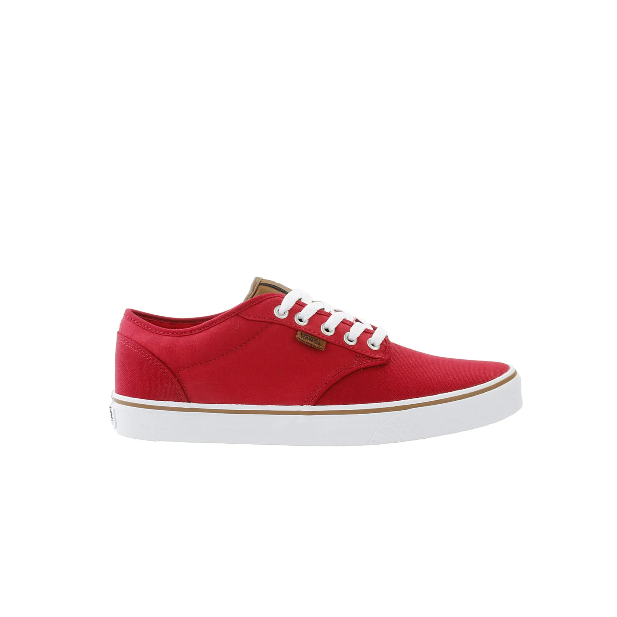 Vans Atwood Lace-Up Red Canvas Mens Plimsolls A327LMFA