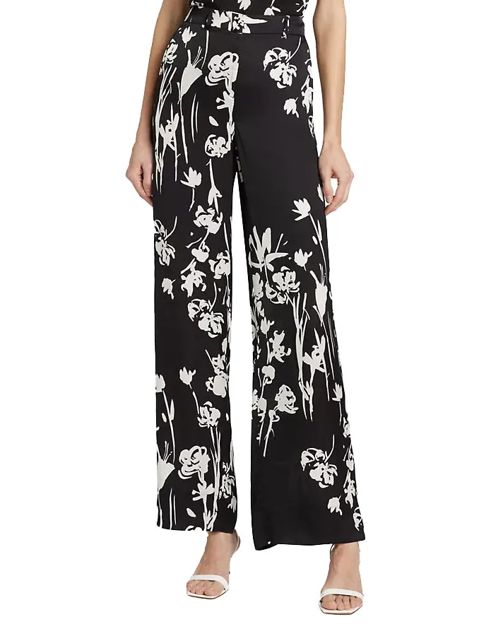 Wide Leg Pant (Black Floral)