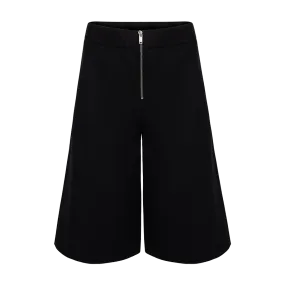 Wide-Leg Trouser Shorts