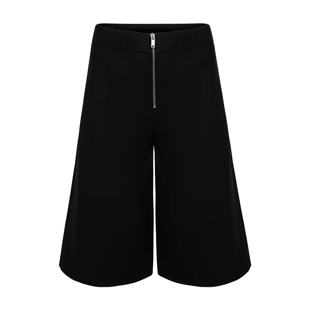 Wide-Leg Trouser Shorts