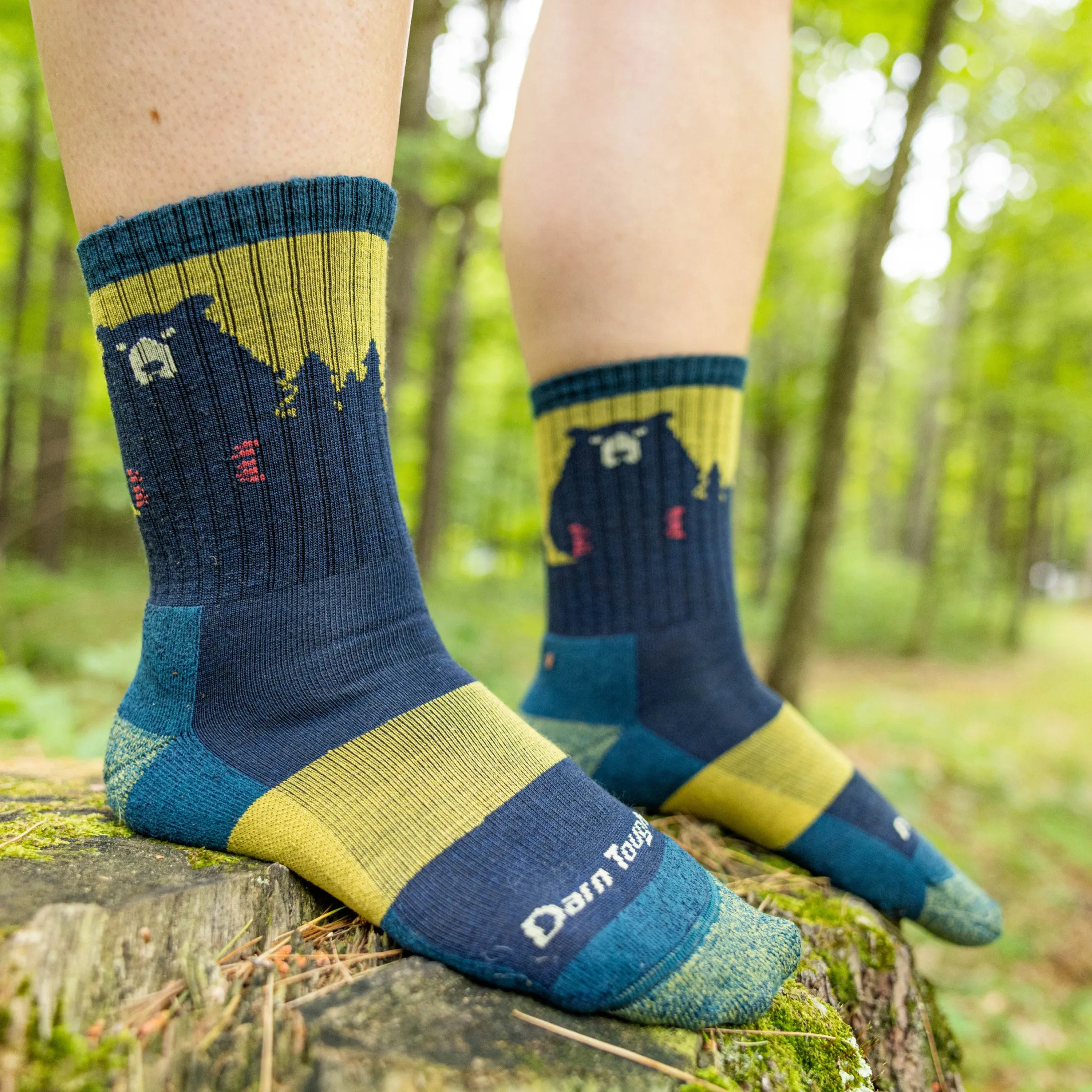 Women's Bear Town Micro Crew  Lightweight Hiking Sock